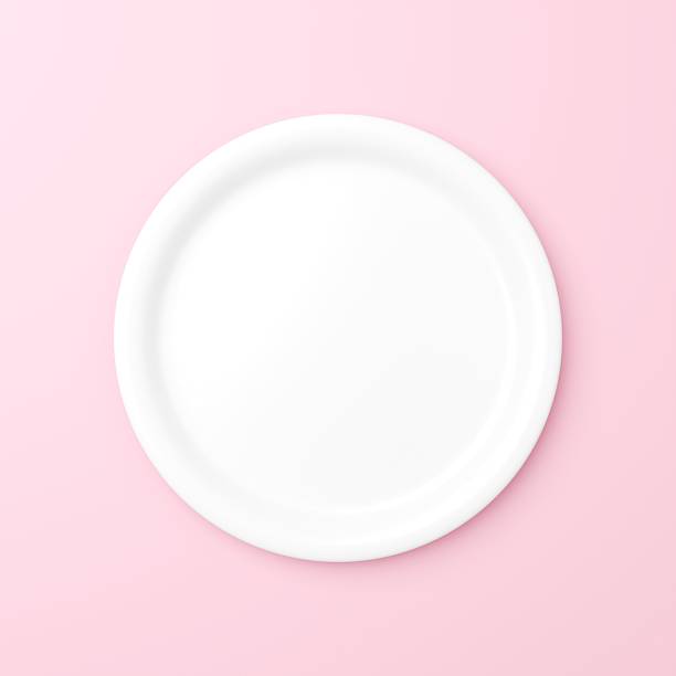 istock 3D illustration of a simple plate 2213134038