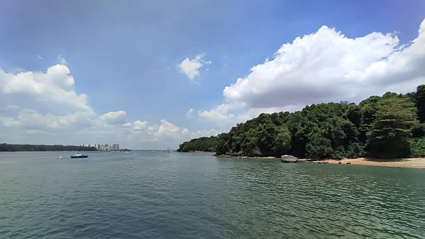 clear bright day, travelling at sea