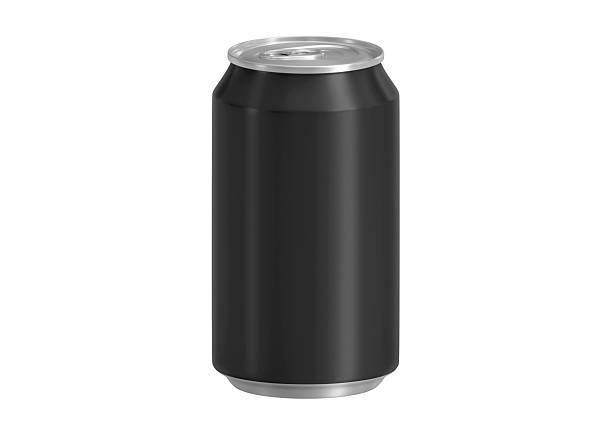 istock Black soda aluminum can on white background 2213155900