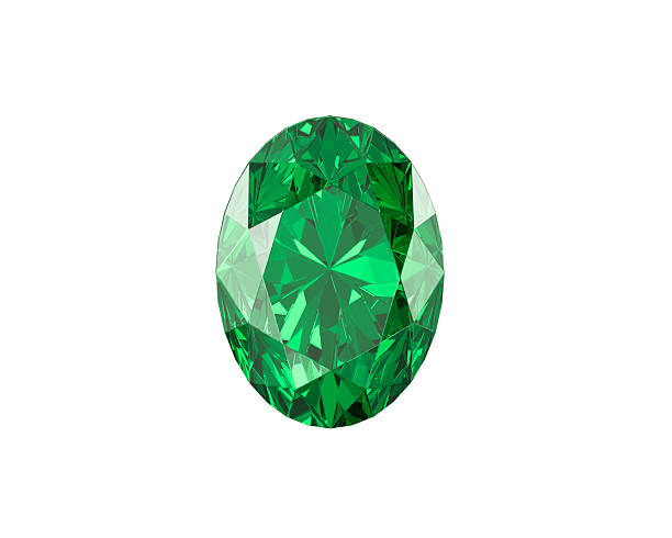 istock Green Diamond Gemstone with high quality on a white background 2213155919