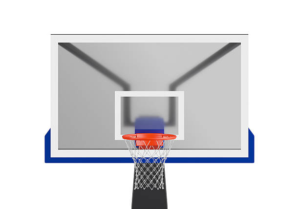 istock Professional basketball hoop and backboard front view 2213155944