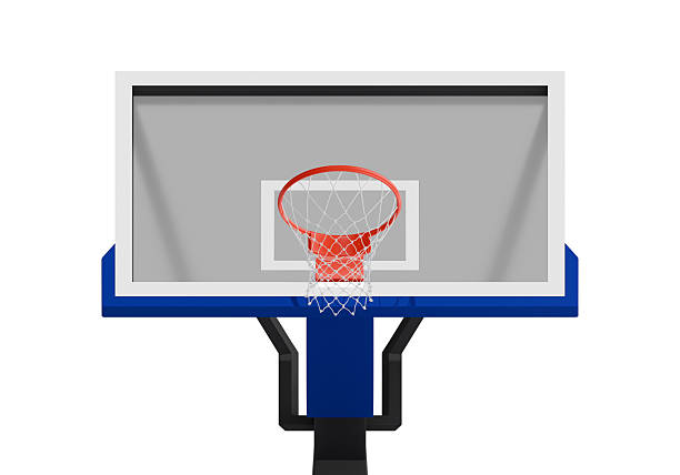 istock Professional basketball hoop and backboard front view 2213155946