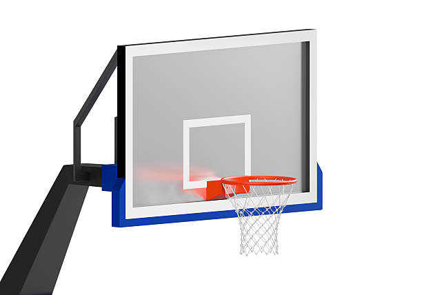 istock Professional basketball hoop and backboard Side view 2213155947