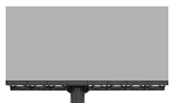 istock Outdoor pole billboard isolated on white background with clipping path 2213162546