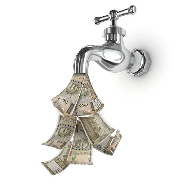 istock Indian rupee money falling finance crisis recession 2213168233