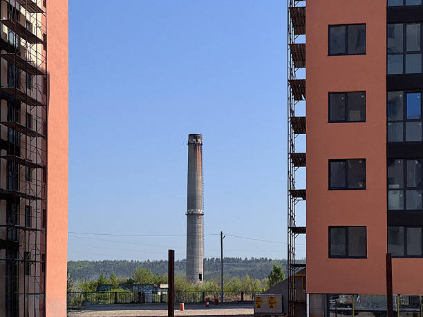 istock Smokestack & Buildings 2213171089