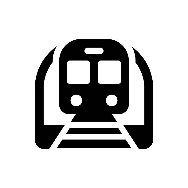Train icon vector art illustration