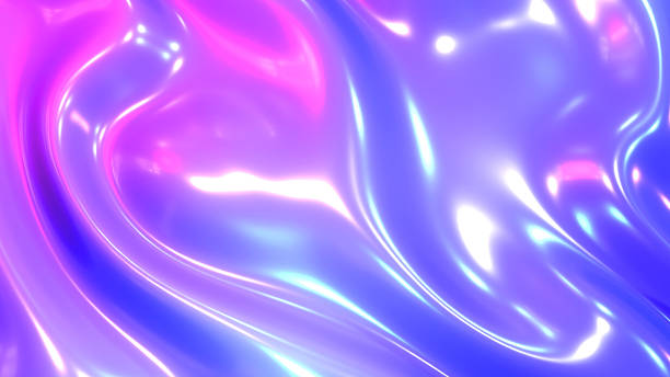 istock Purple blue plastic shiny background, latex glossy metallic texture pattern wallpaper. 2213177472