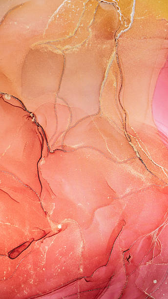 istock Beautiful romantic marble surface in red, purple and pink tones with glitter effect. Modern abstract stone background. 2213179625