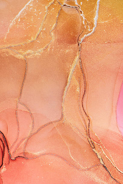 istock Beautiful romantic marble surface in red, purple and pink tones with glitter effect. Modern abstract stone background. 2213179629
