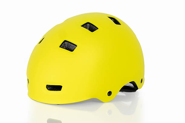 istock Yellow helmet on white background 2213180568