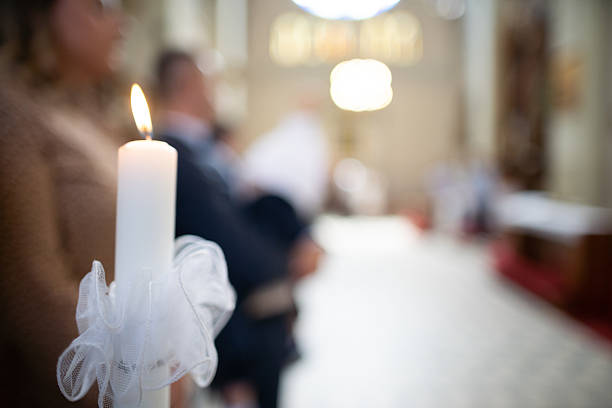 istock A Candlelight Ceremony held in an Elegant Venue, Creating a Truly Enchanting Atmosphere 2213181118