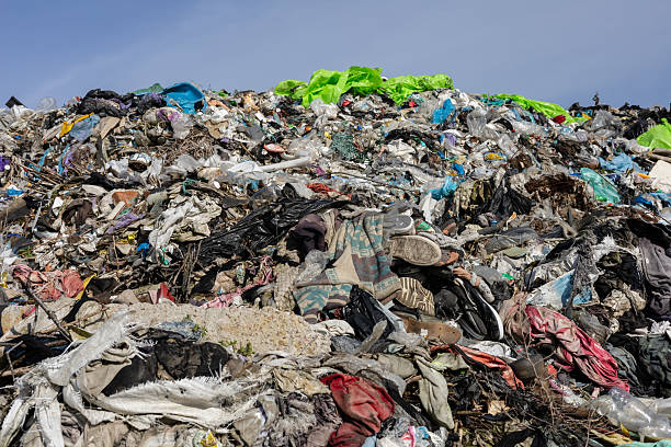 istock Large mound of mixed garbage and trash highlights the urgent need for improved waste management and recycling efforts in urban areas 2213181282