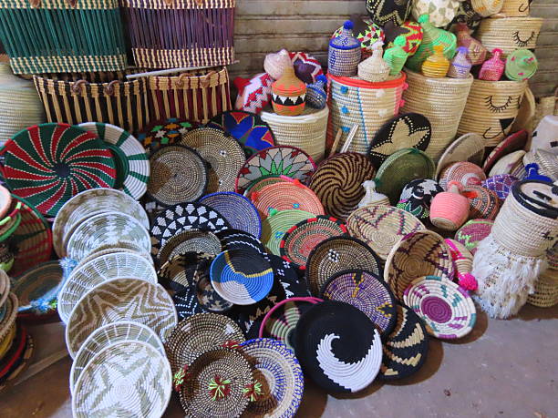 istock Market Stall Selling Tourist Souvenirs in a Moroccan Souk 2213192931