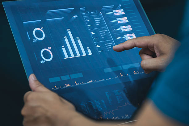 istock Data Analytics Business people use data to analyze their company such as revenue analysis, trends, growth, customer analysis, CRM, KPIs and other indicators to improve their organization’s performance 2213200434