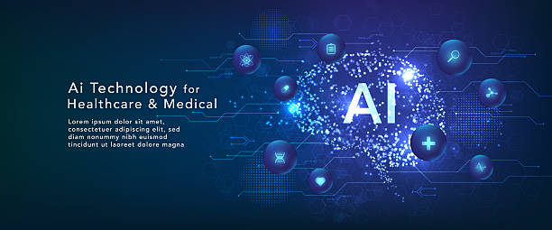 istock Abstract AI technology background for healthcare and medical innovation, featuring blue tones, circuit lines, and medical icons. Suitable for biotech, digital health, and telemedicine concepts. 2213203186