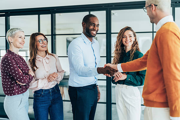 istock Meeting the new business partner 2213207307