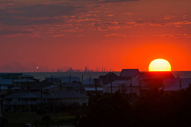 Dauphin Island - Red Sky & Sunset