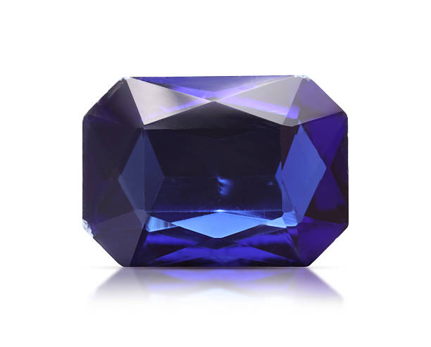 istock One blue shiny gemstone isolated on white 2213221171