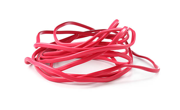 istock Tangled insulated electrical wire isolated on white 2213221713