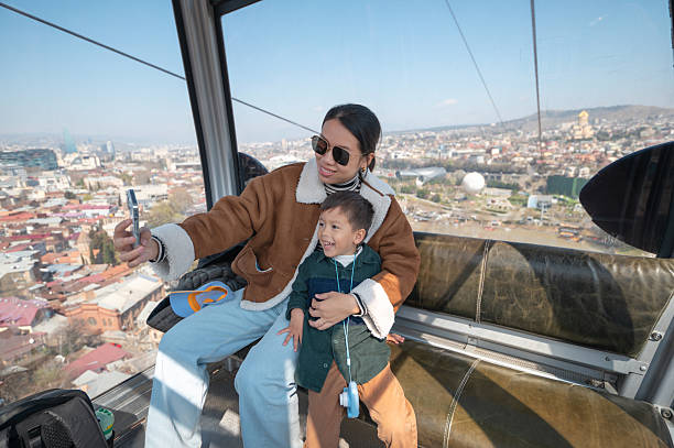 Mother and Daughter Sightseeing Together