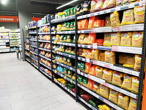 istock Mozyr, Belarus, 11.06.2024: pasta showcase in a permarket store 2213226350