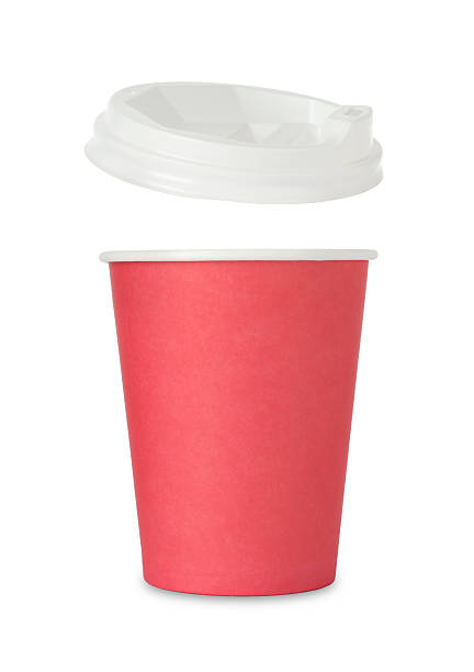 istock Paper cup with lid on white background. Mockup for design 2213232221