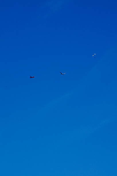 istock motorized hang glider cross in prospectical plane an aerial glider towed by a motorized aircraft in a sunny summer morning 2213235711