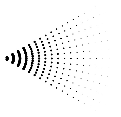 Abstract Dot Pattern Radiating Outwards A Visual Metaphor For ...