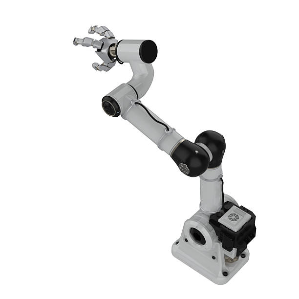 istock White ai robotic gripper arm isolated on white 2213262236