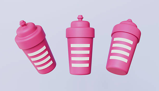 istock Set of water bottle 3d illustration 2213266985