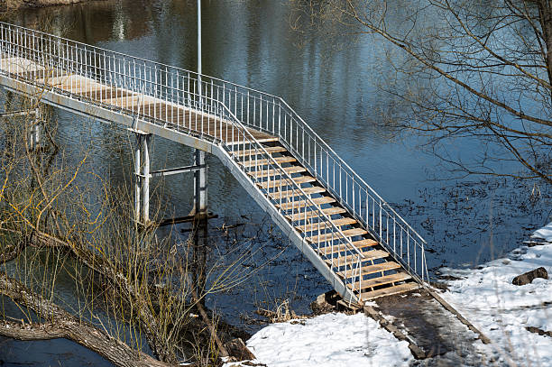 istock Rural landscape with a bridge over a small river. 2213281412