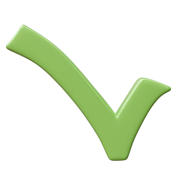 istock Check mark isolated on white. Cartoon style icon, 2213287767