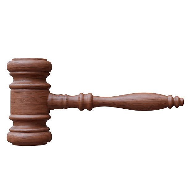 istock Judge gavel isolated on white. Law and auction concept, 2213287773