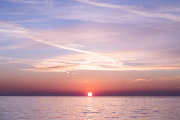 istock Beautiful sunset over the sea 2213299830