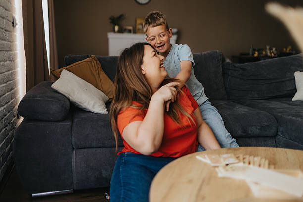 istock Thank you, mom, for playing with me 2213300750