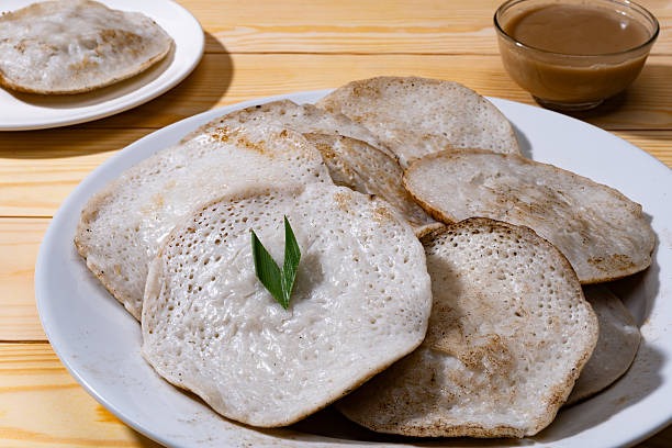 istock Authentic Serabi Delight Traditional Indonesian Snack Served in Heritage style 2213307244