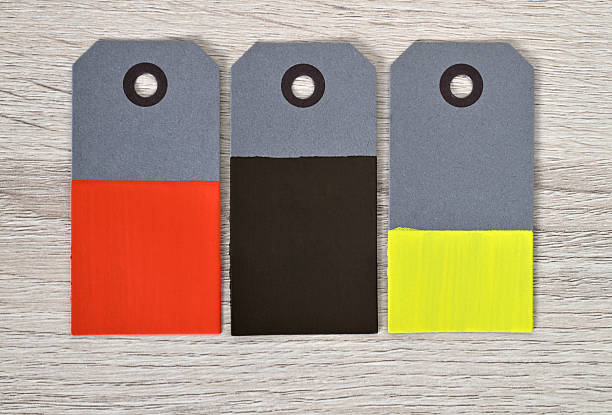 Set of painted gray labels for creative support or background or model.