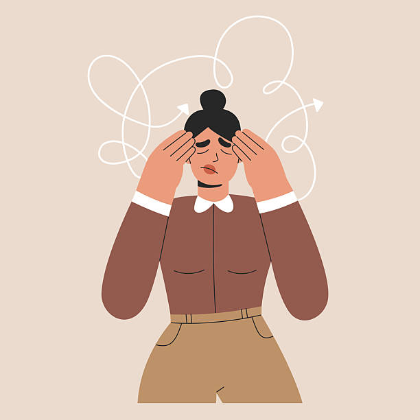 istock Frustrated woman feels stress, confusion and anxiety concept 2213314035