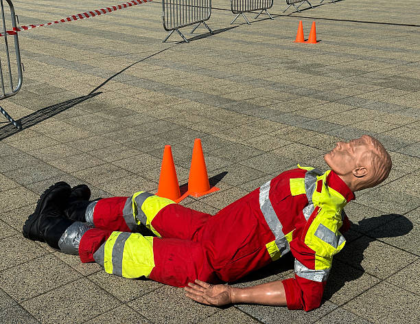istock Dummy for training of the firefighter team 2213316305