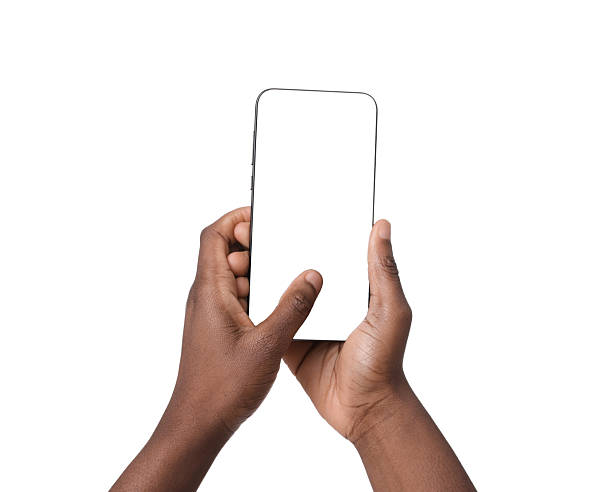 istock Woman with modern smartphone on white background, closeup 2213324990