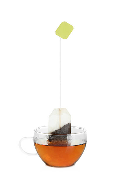 istock Cup with tea bag isolated on white 2213325109