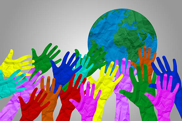 istock Concept or composition of World Population day 2213327506