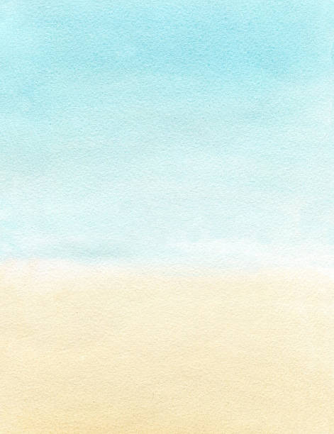 istock Underwater background sea water and sand bottom on depth watercolor illustration seascape. Ocean scene for design composition on sea theme. Marine life for postcards, banners, posters to kids room 2213331771
