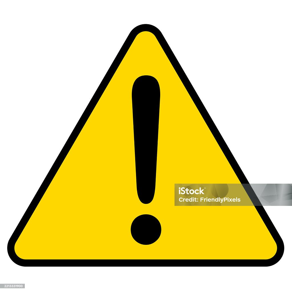 Triangular Product. Sign Triangular Warning Sign With Exclamation Mark Stock Illustration ...