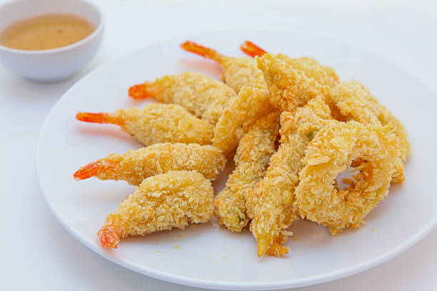 istock Shrimp Tempura, fried prawns, batter-fried prawns 2213333398