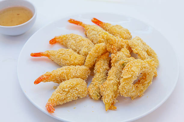 istock Shrimp Tempura, fried prawns, batter-fried prawns 2213333404