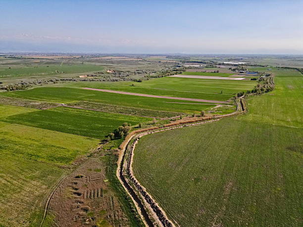 istock Large fields of crops and grazing animals. 2213336914
