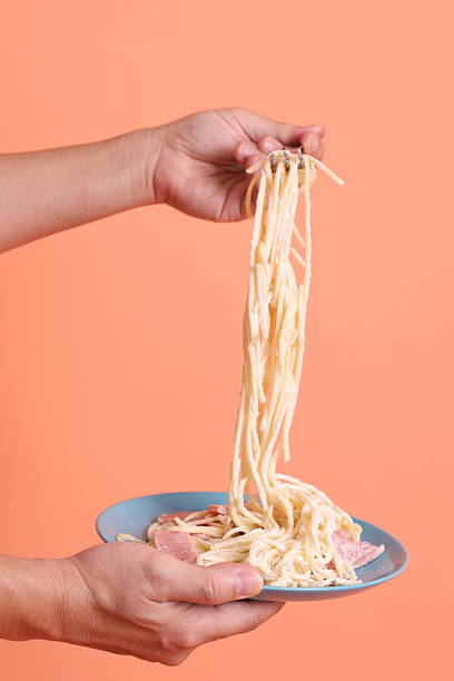istock Creamy Spaghetti Carbonara 2213341289