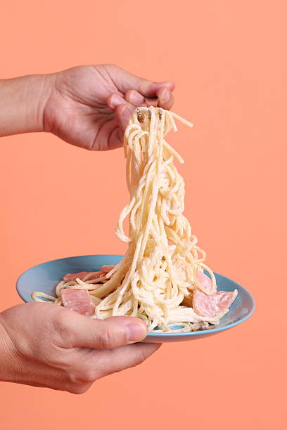 istock Creamy Spaghetti Carbonara 2213341291